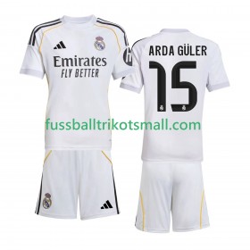 Fußballtrikots Real Madrid Arda Guler 15 Kinder 2025-2026 Kurzarm Heimtrikotsatz kaufen